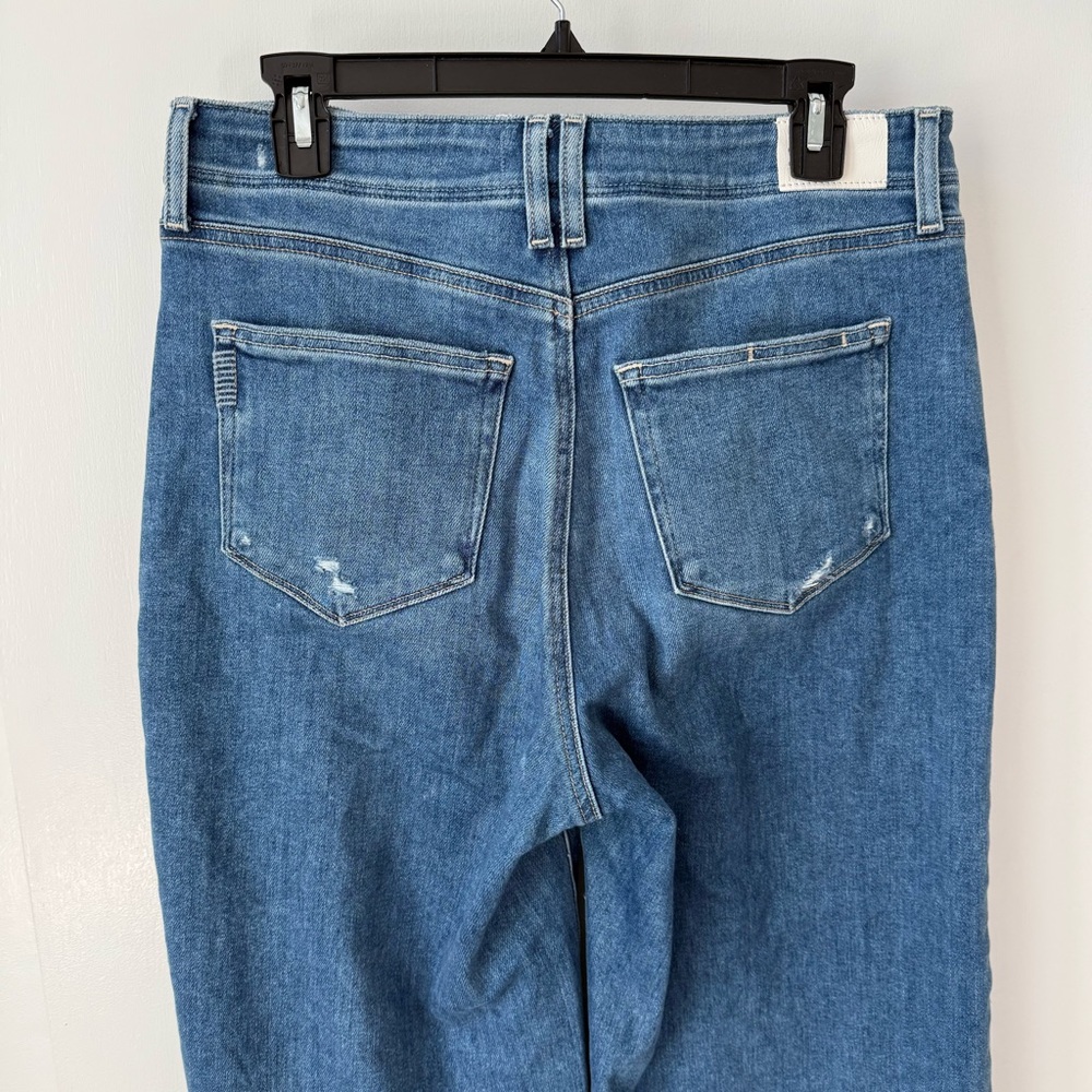 PAIGE Anessa High-Rise Wide-Leg Crop Jeans in Sunnie Distressed - Picture 9 of 15